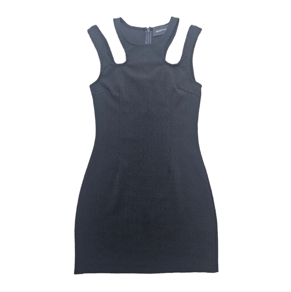 Minkpink Sleeveless Long Black Dress Women's XS